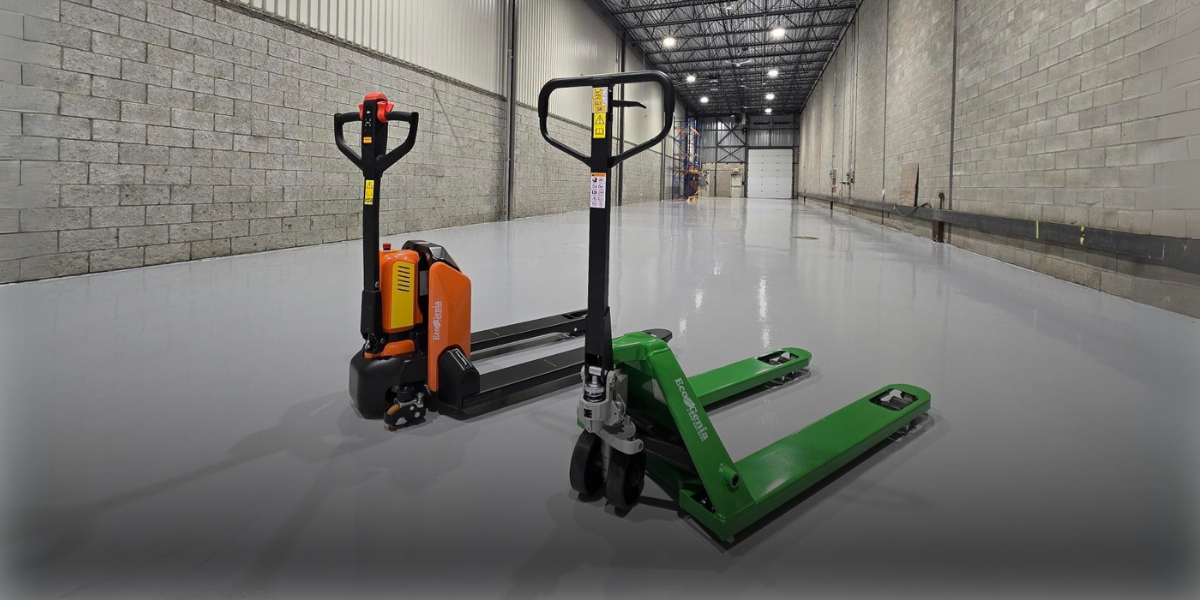 Pallet Trucks on Warehouse Floor